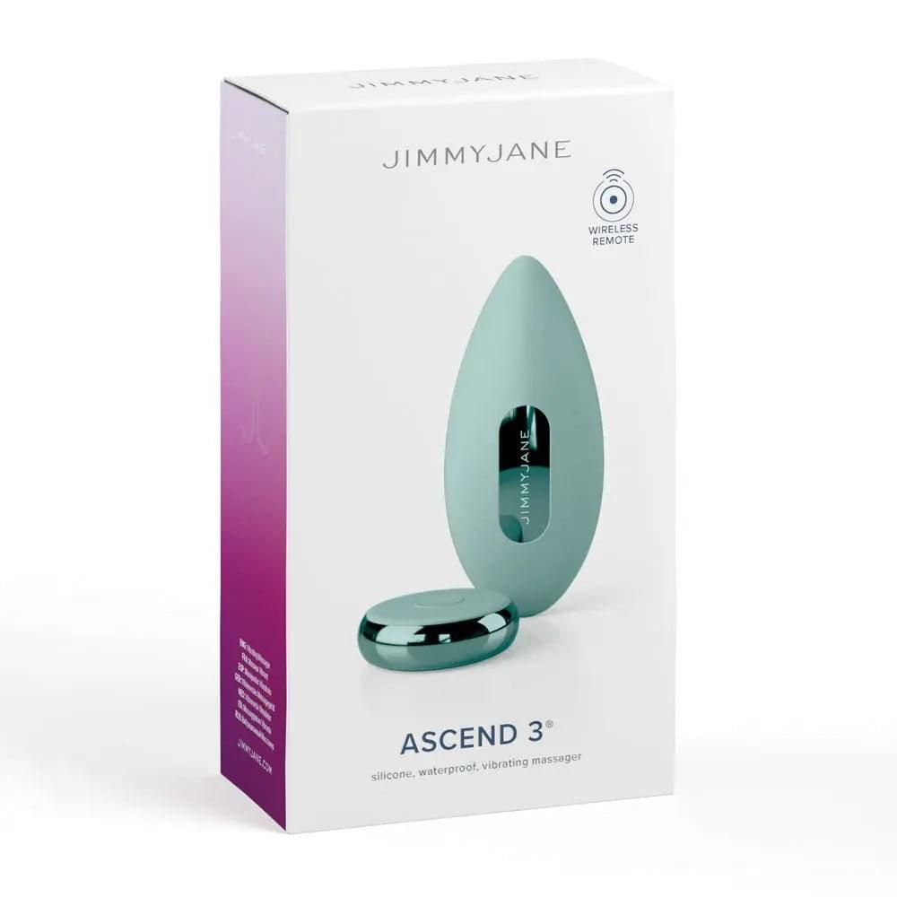 JimmyJane Ascend 3 - Teal 9 cm USB Rechargeable Stimulator with Wireless Remote JimmyJane Discreet Intimate Essentials.