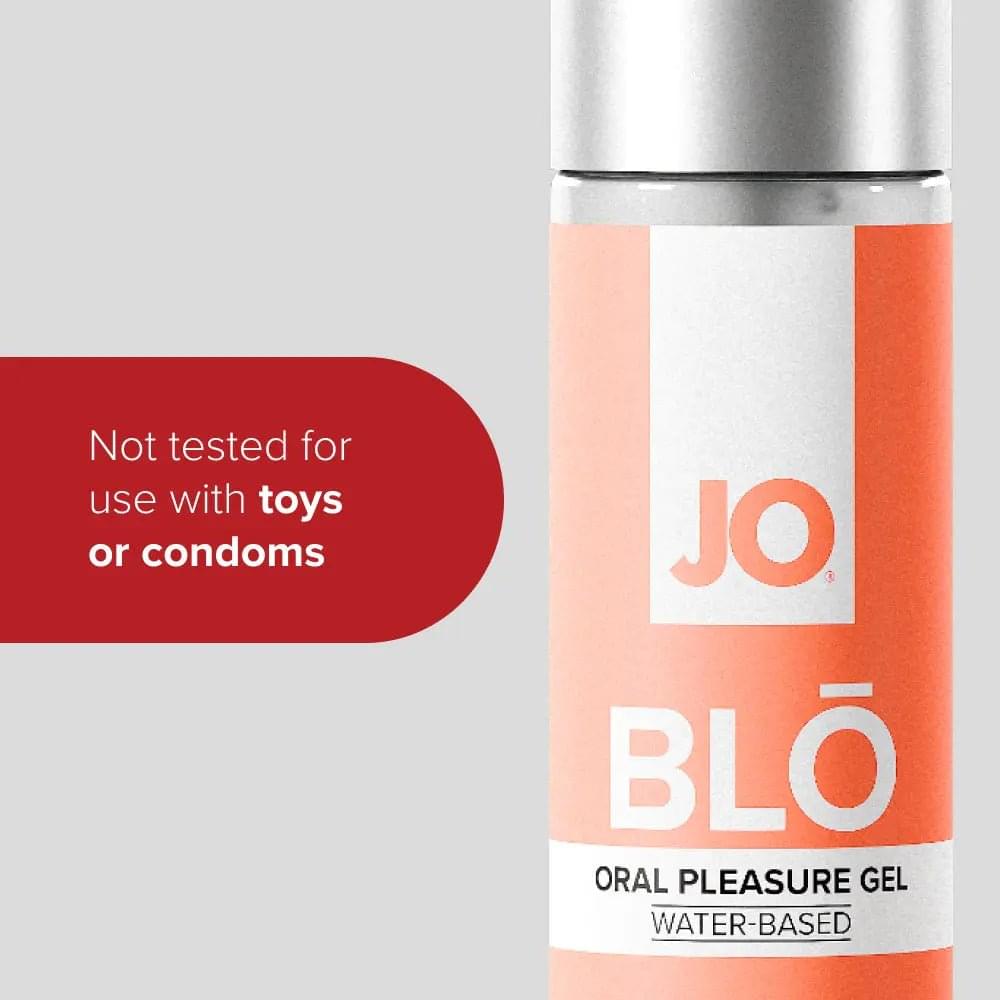 JO Blo Mango Peach - Mango Peach Flavoured Oral Pleasure Gel - 30 ml Bottle JO Discreet Intimate Essentials.
