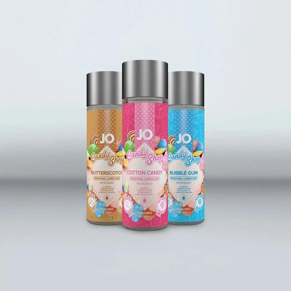 JO Candy Shop Bubblegum Lube - 60 mL - Bubblegum Flavoured Water Based Lubricant - 60 ml Bottle JO Discreet Intimate Essentials.