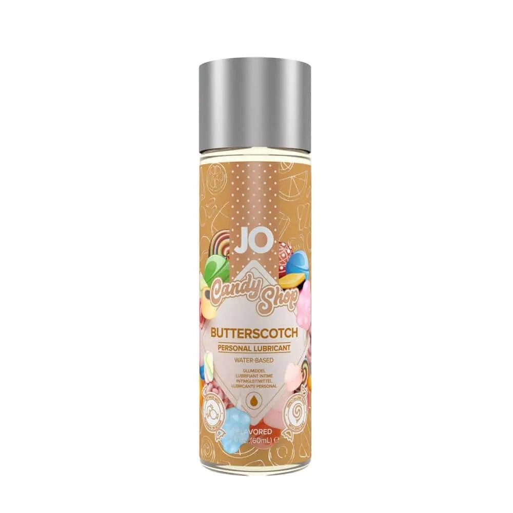 JO Candy Shop Butterscotch Lube  - 60 mL - Butterscotch Flavoured Water Based Lubricant - 60 ml Bottle JO Discreet Intimate Essentials.