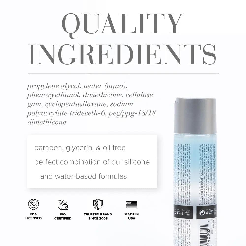 JO Classic Hybrid - Hybrid Lubricant - 120 ml Bottle JO Discreet Intimate Essentials.