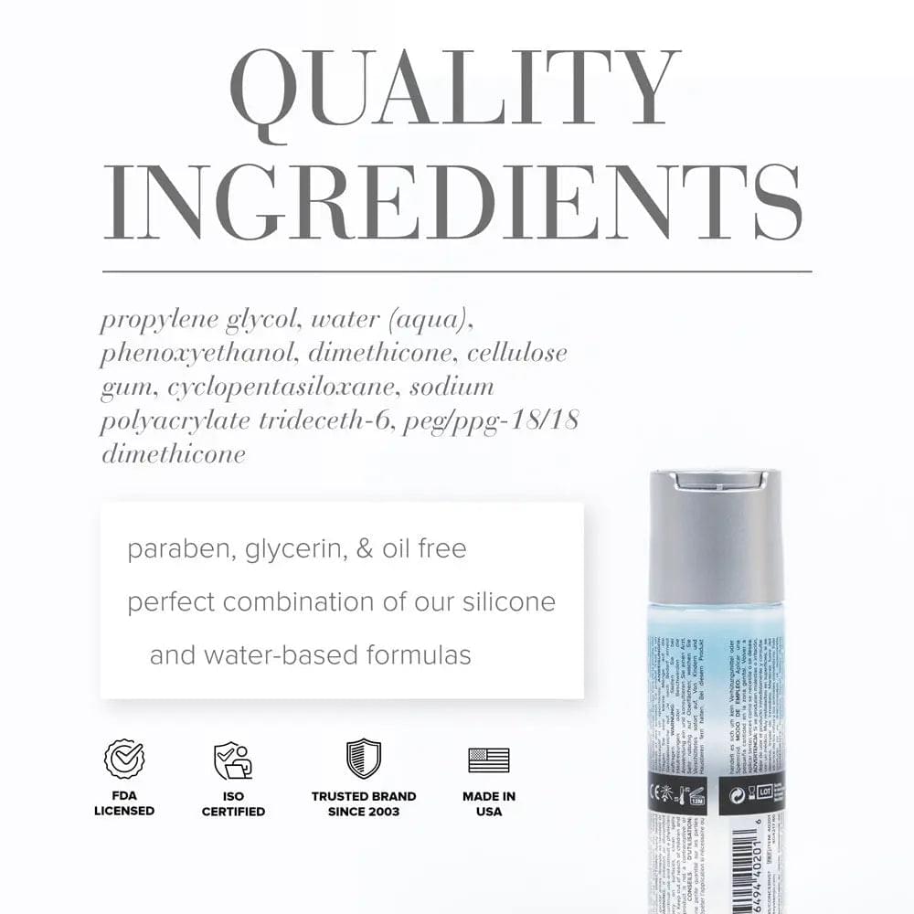 JO Classic Hybrid - Hybrid Lubricant - 60 ml Bottle JO Discreet Intimate Essentials.