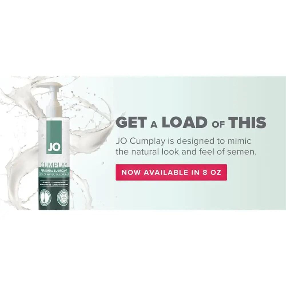 JO Cumplay Lube - 240 mL - Cum Style Lubricant - 240 ml Pump Bottle JO Discreet Intimate Essentials.