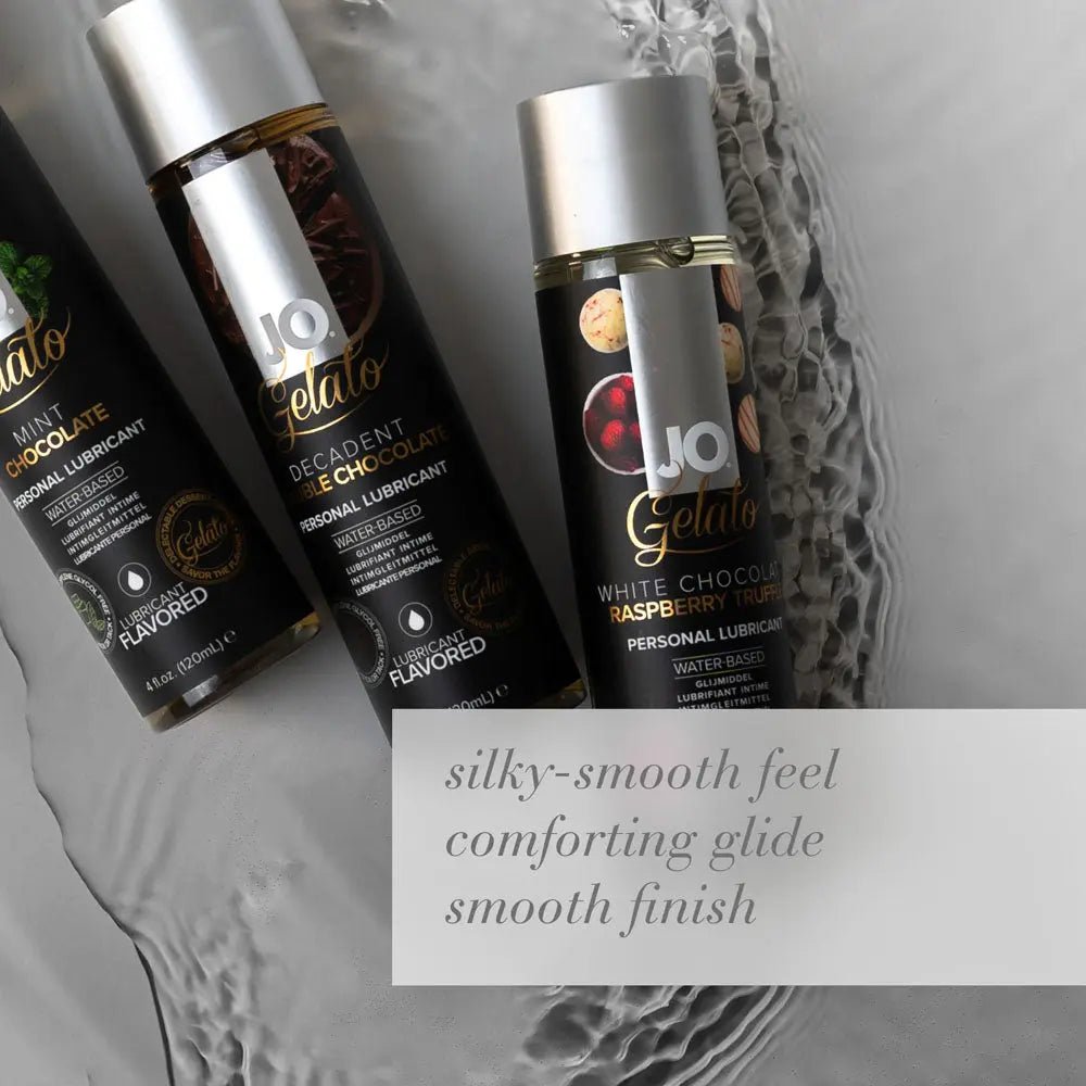 Shop affordable quality JO Gelato White Chocolate Raspberry Lube - 120 mL - White Chocolate Raspberry Flavoured Water Based Lubricant - 120 ml Bottle - Discreet Intimate Essentials - LOTIONS & LUBES - JO