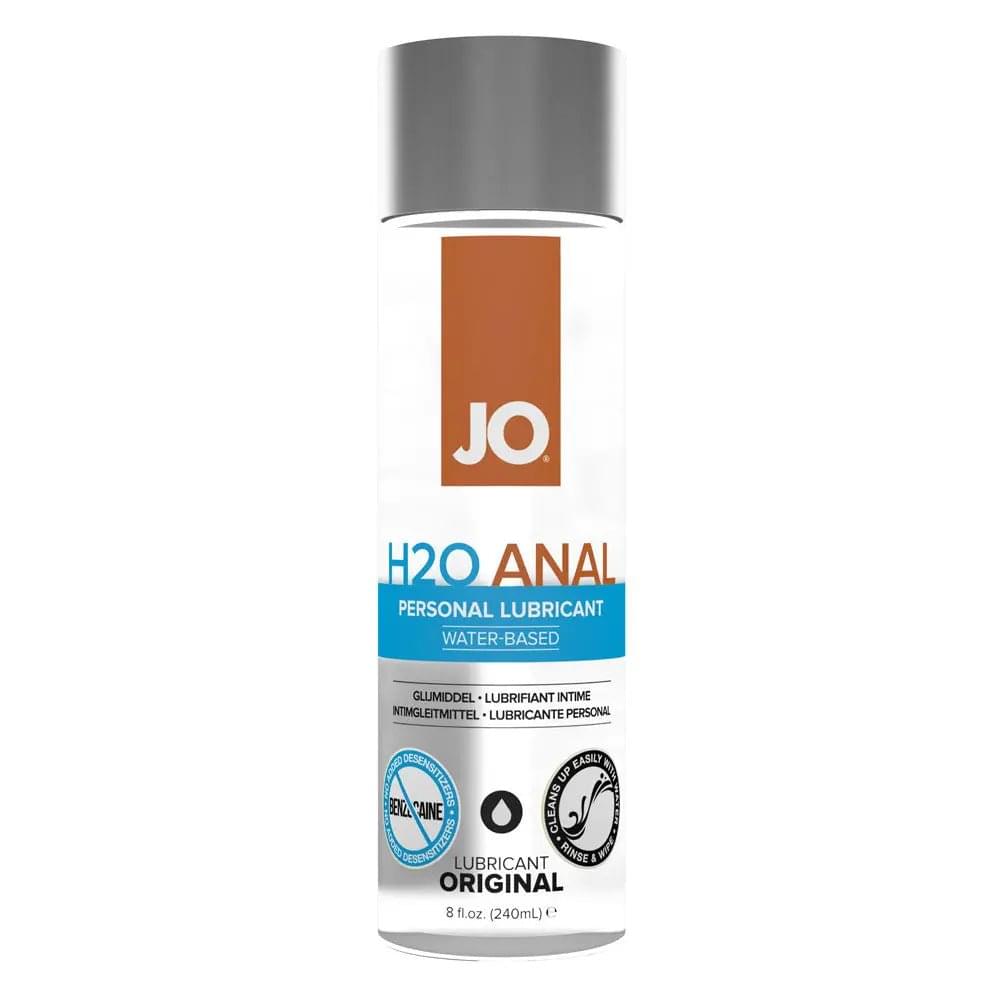 JO H2O Anal Lube - 240 mL - Water Based Anal Lubricant - 240 ml Bottle JO Discreet Intimate Essentials.