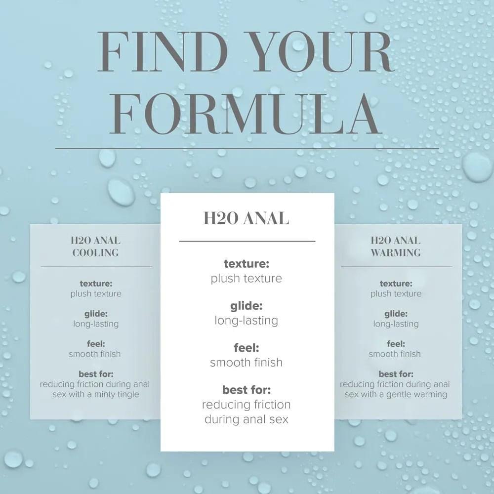 JO H2O Anal Lube - 60 mL - Water Based Anal Lubricant - 60 ml Bottle JO Discreet Intimate Essentials.