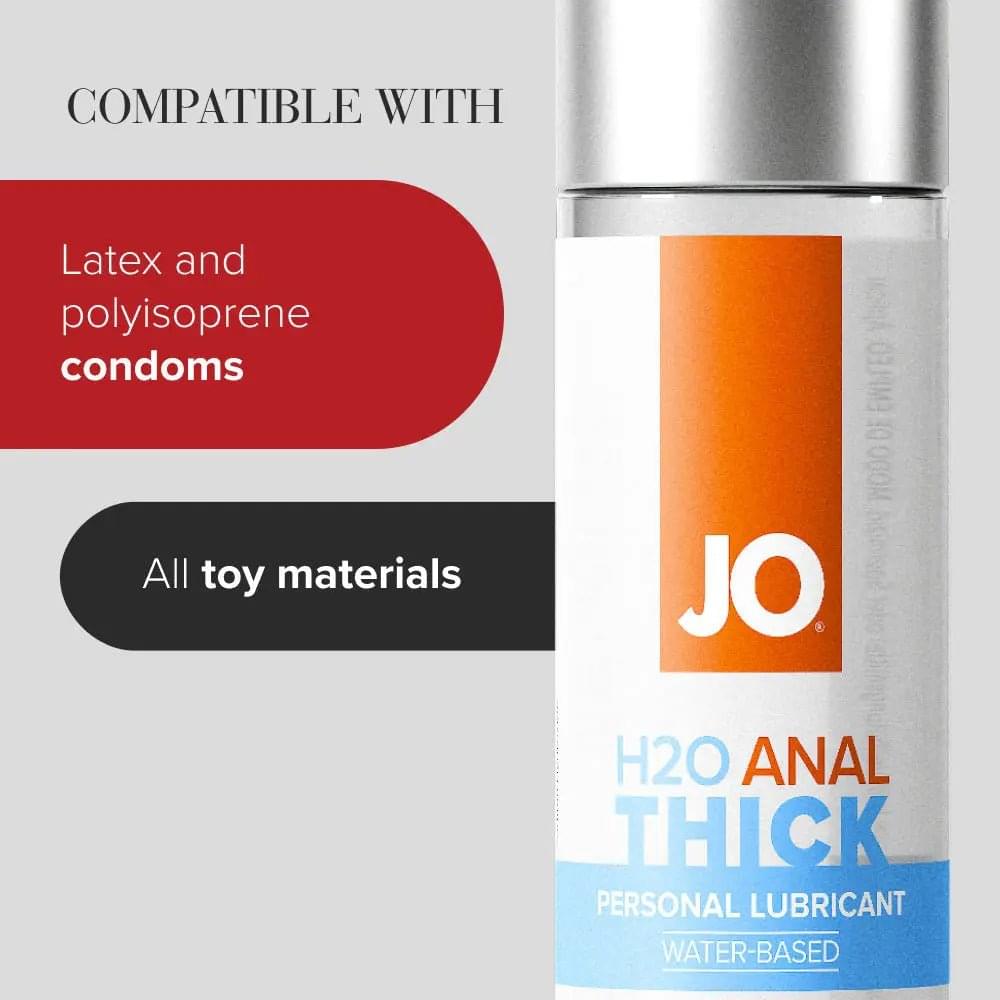 JO H2O Anal Thick Lube - 240 mL - Thick Water Based Anal Lubricant - 240 ml Bottle JO Discreet Intimate Essentials.