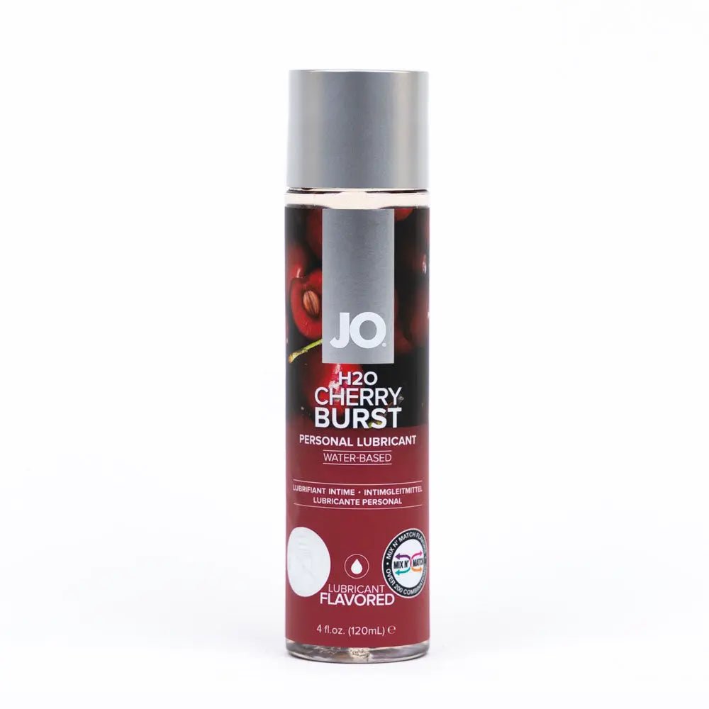 Shop affordable quality JO H2O Cherry Burst Lube - 120 mL - Cherry Flavoured Water Based Lubricant - 120 ml Bottle - Discreet Intimate Essentials - LOTIONS & LUBES - JO