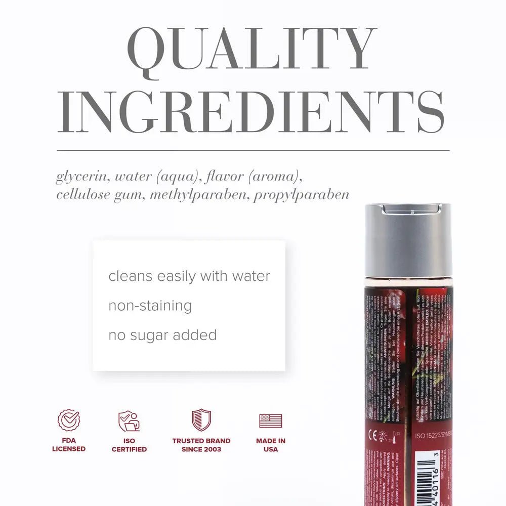 Shop affordable quality JO H2O Cherry Burst Lube - 120 mL - Cherry Flavoured Water Based Lubricant - 120 ml Bottle - Discreet Intimate Essentials - LOTIONS & LUBES - JO