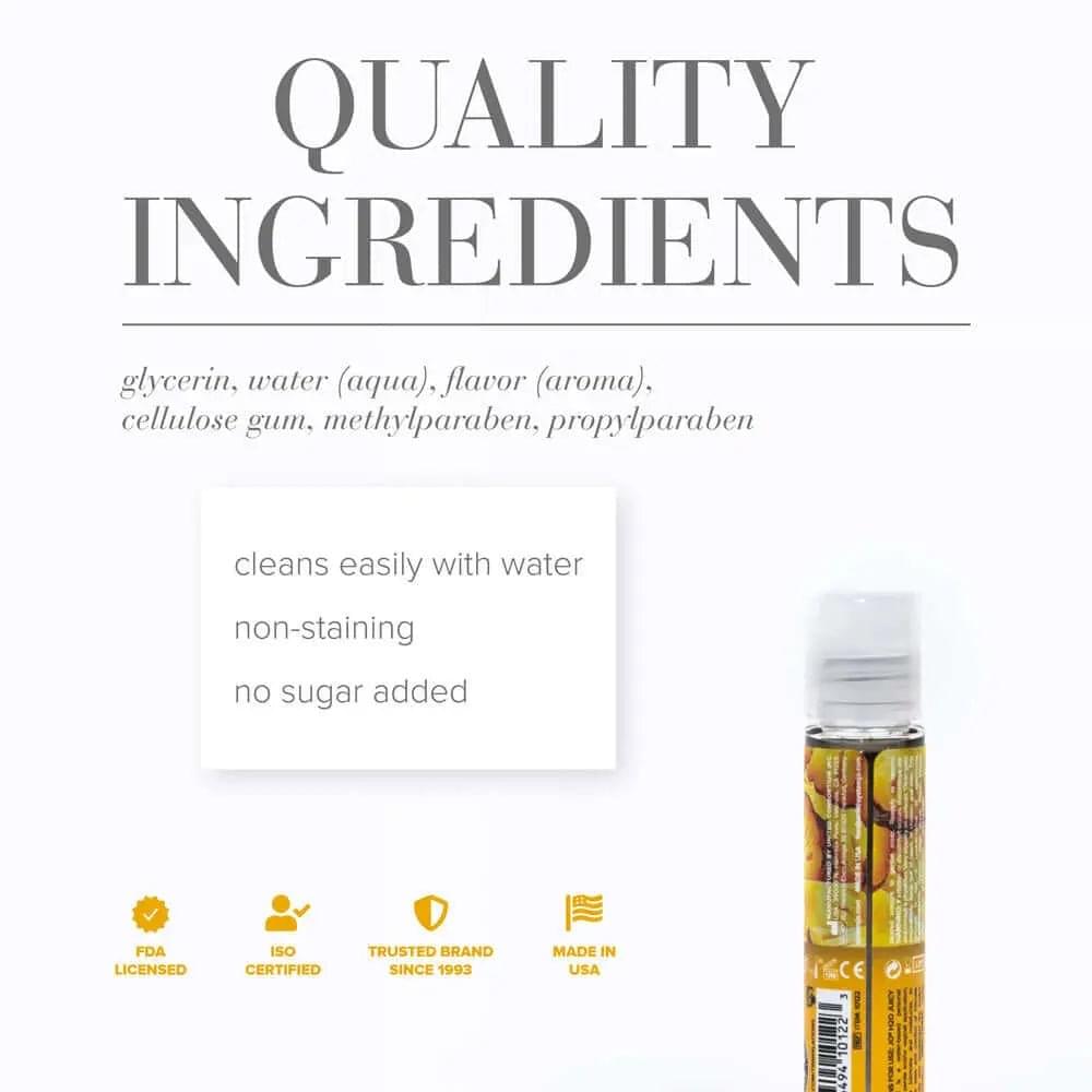 JO H2O Juicy Pineapple Lube - 30 mL - Pineapple Flavoured Water Based Lubricant - 30 ml Bottle JO Discreet Intimate Essentials.