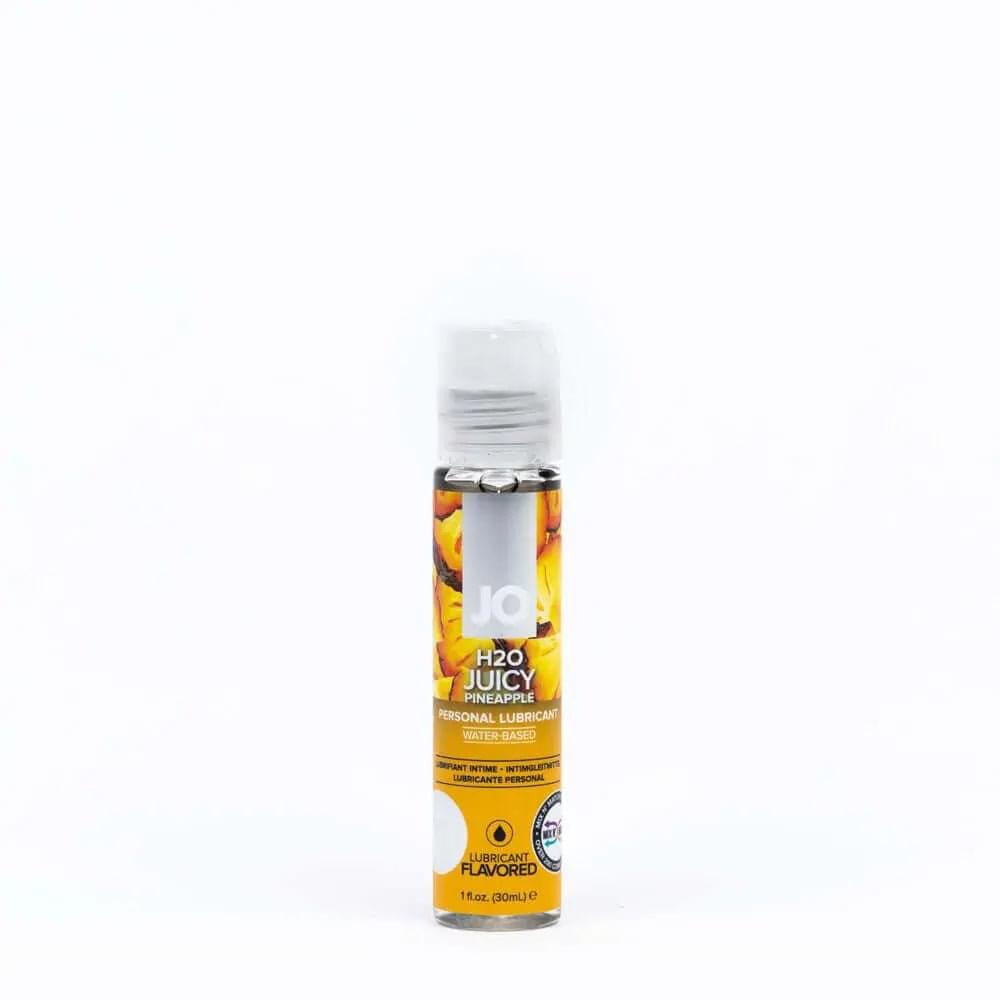JO H2O Juicy Pineapple Lube - 30 mL - Pineapple Flavoured Water Based Lubricant - 30 ml Bottle JO Discreet Intimate Essentials.