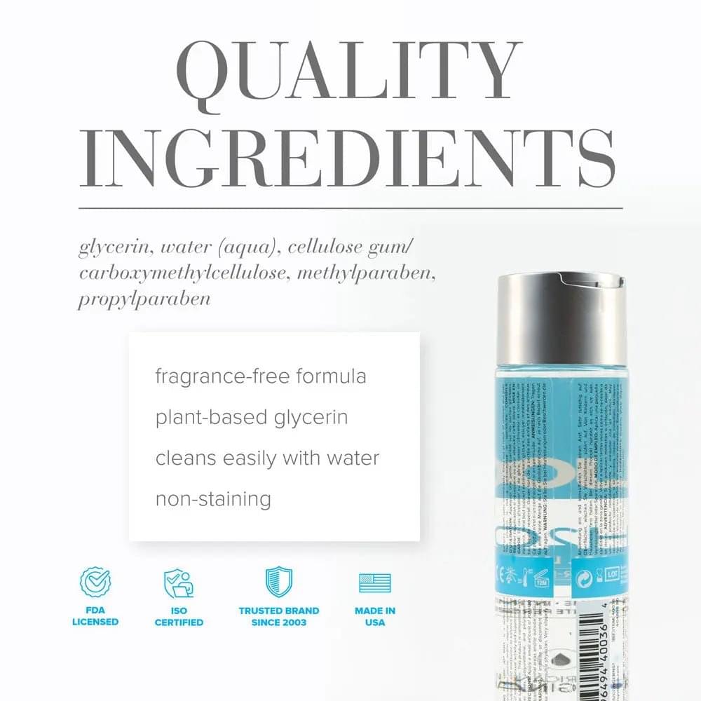 JO H2O Original Lube - 240 mL - Water Based Lubricant - 240 ml Bottle JO Discreet Intimate Essentials.
