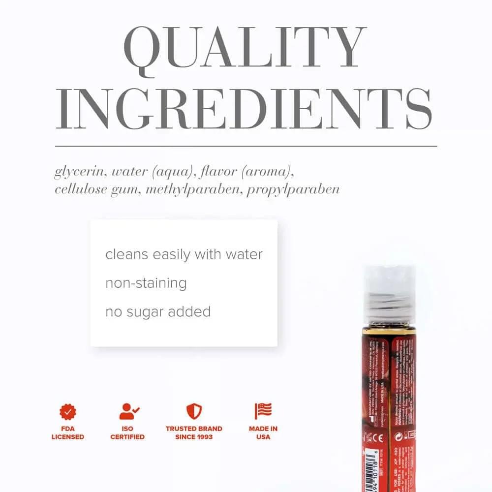 JO H2O Strawberry Kisses Lube - 30 mL - Strawberry Flavoured Water Based Lubricant - 30 ml Bottle JO Discreet Intimate Essentials.