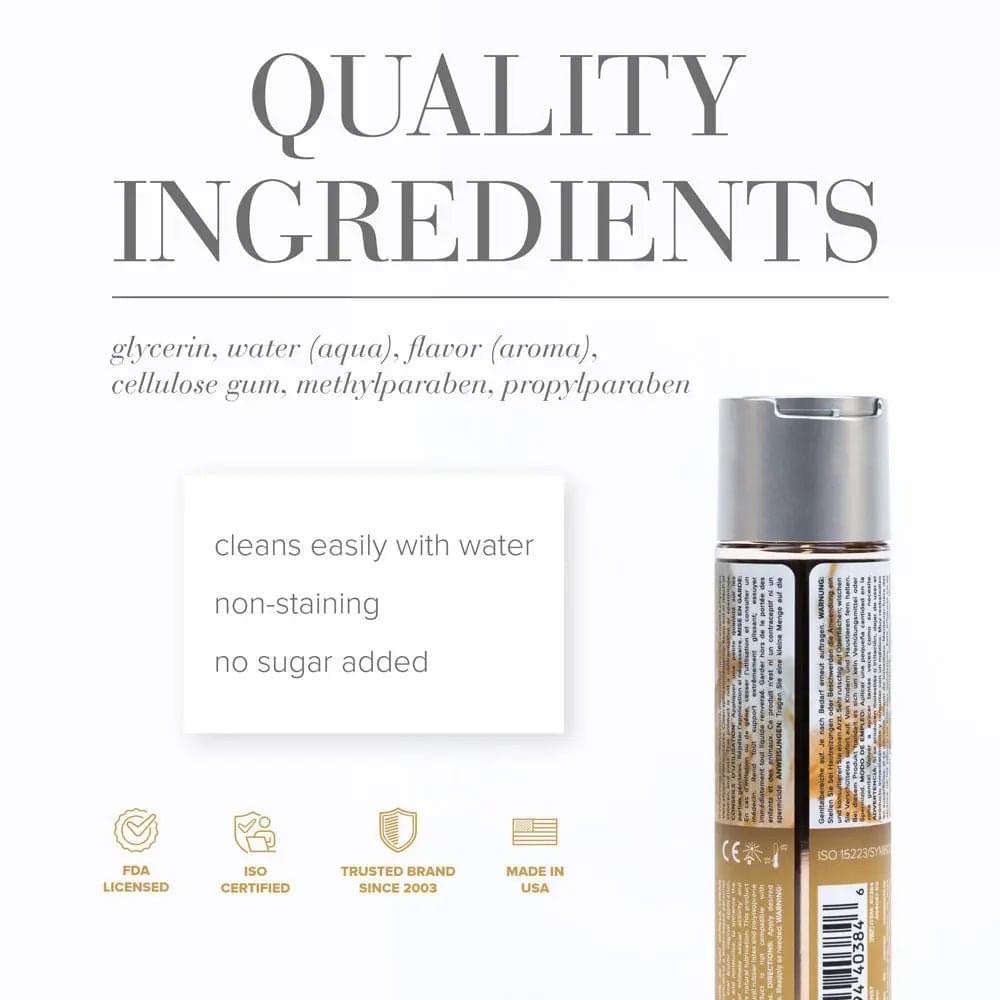 JO H2O Vanilla Cream Lube - 120 mL - Vanilla Flavoured Water Based Lubricant - 120 ml Bottle JO Discreet Intimate Essentials.