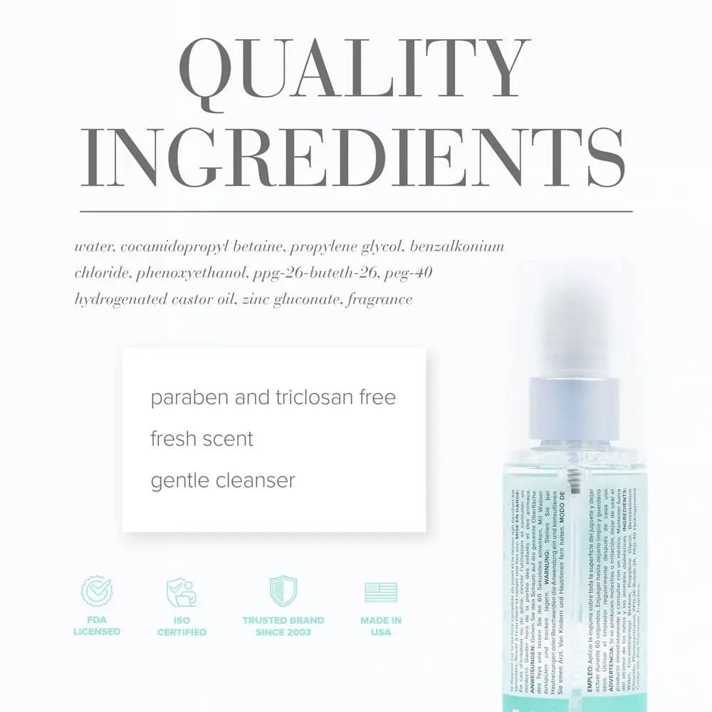 JO Misting Toy Cleaner - 120 mL - Misting Toy Cleaner - 120 ml Spray Bottle JO Discreet Intimate Essentials.