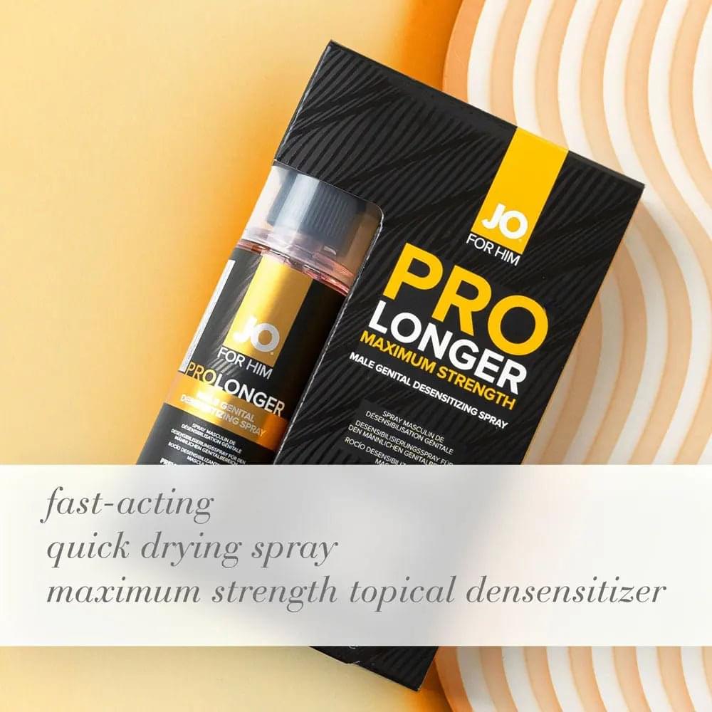 JO Prolonger Spray - 60 mL - Desensitising Spray for Men - 60 ml Spray Bottle JO Discreet Intimate Essentials.