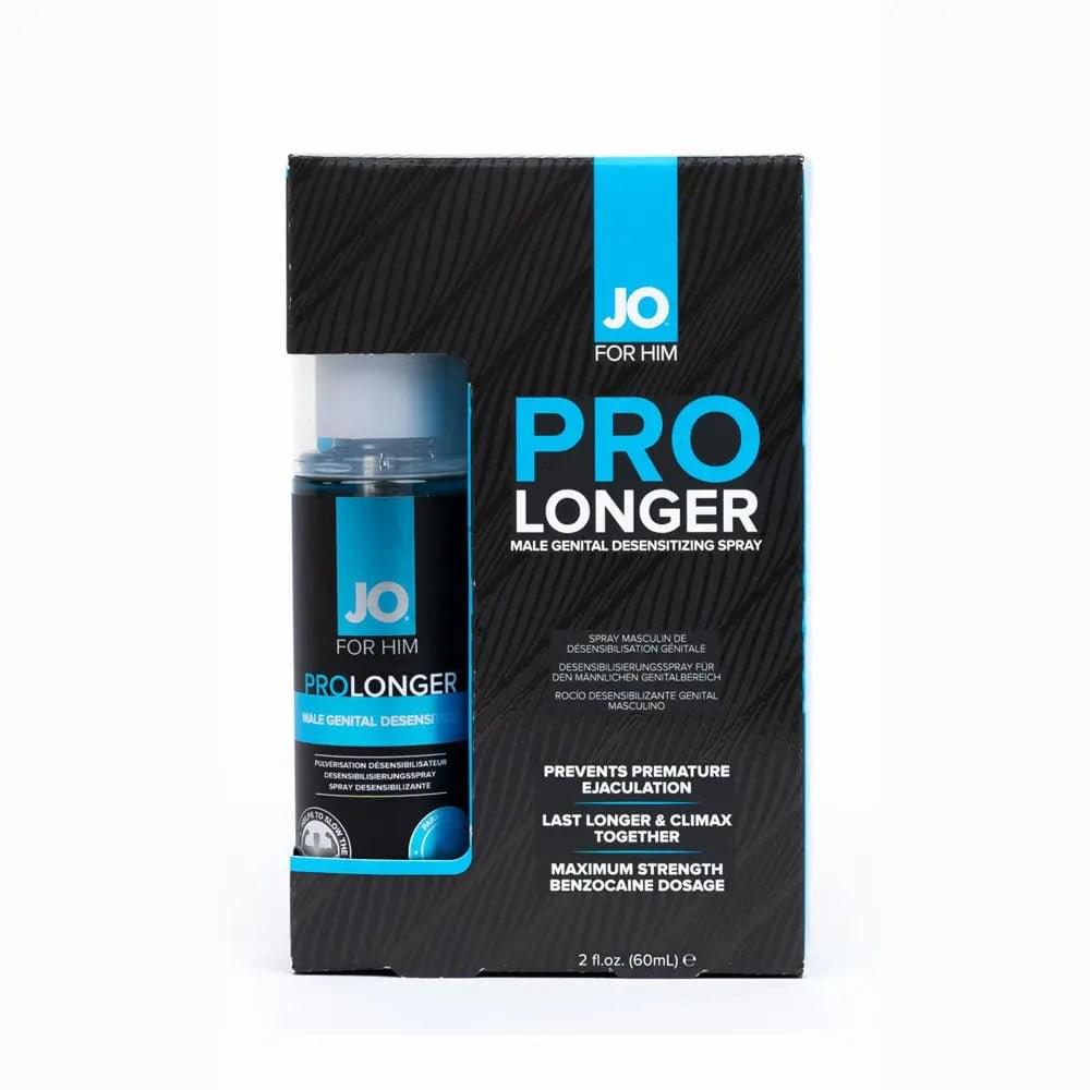 JO Prolonger Spray - 60 mL - Desensitising Spray for Men - 60 ml Spray Bottle JO Discreet Intimate Essentials.