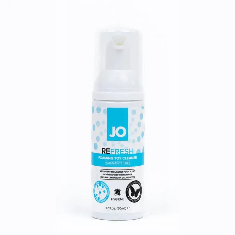 JO Refresh Foaming Toy Cleaner - 50 mL - Foaming Toy Cleaner - 50 ml Bottle JO Discreet Intimate Essentials.