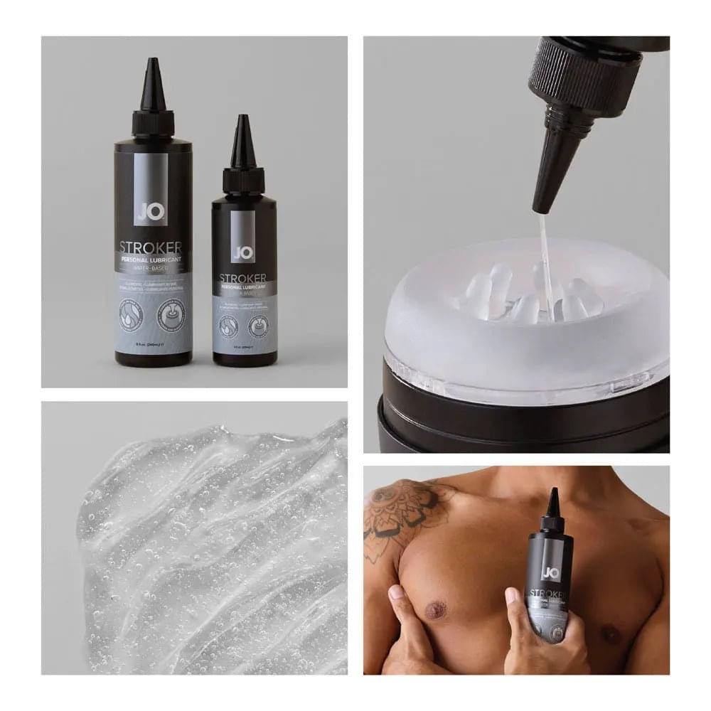 JO Stroker Lube - 120 ml - Water Based Stroker Lubricant - 120 ml Bottle JO Discreet Intimate Essentials.