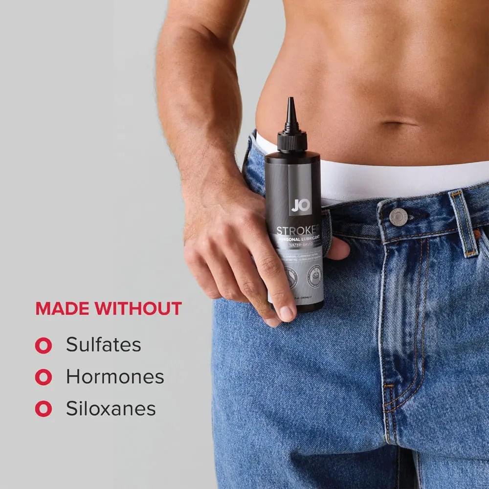 JO Stroker Lube - 240ml - Water Based Stroker Lubricant - 240 ml Bottle JO Discreet Intimate Essentials.