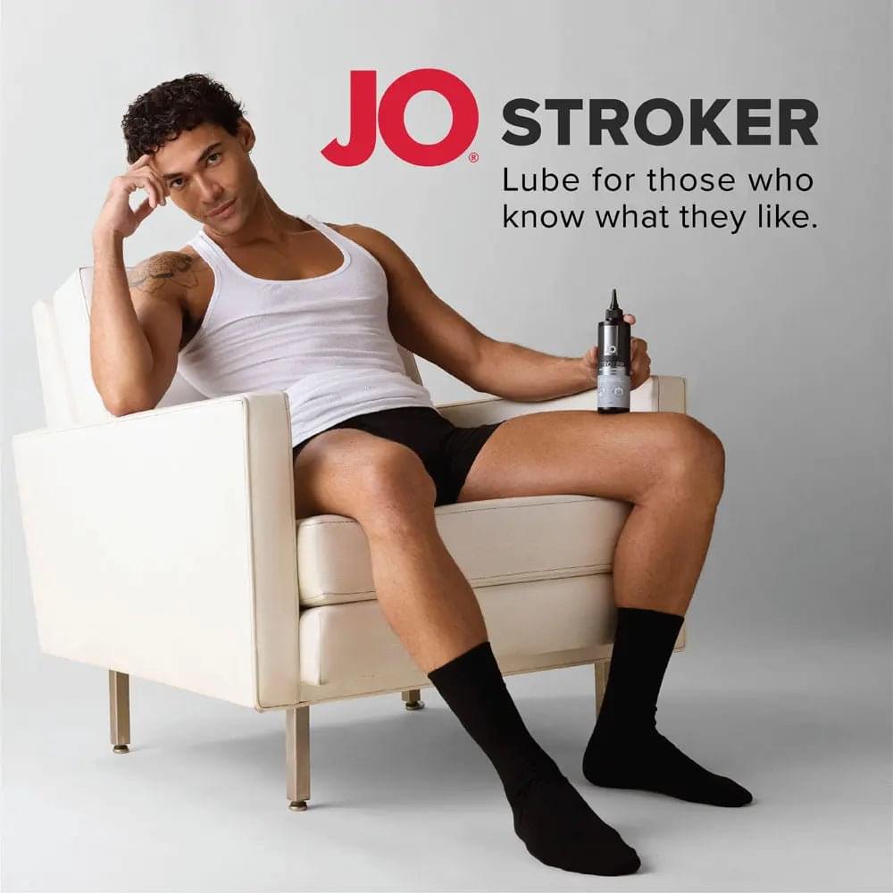 JO Stroker Lube - 240ml - Water Based Stroker Lubricant - 240 ml Bottle JO Discreet Intimate Essentials.