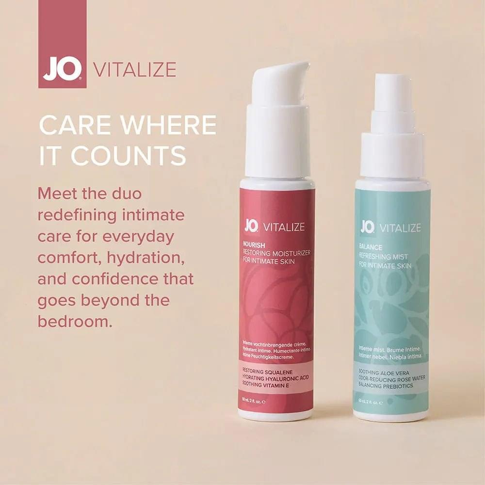 JO Vitalize - Nourish Restoring Moisturiser - 60 ml Bottle JO Discreet Intimate Essentials.
