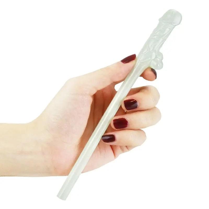 Jokes & Parties Glow In The Dark Willy Straws - Glow in Dark Dicky Straws - Set of 9 Lovetoy Discreet Intimate Essentials.
