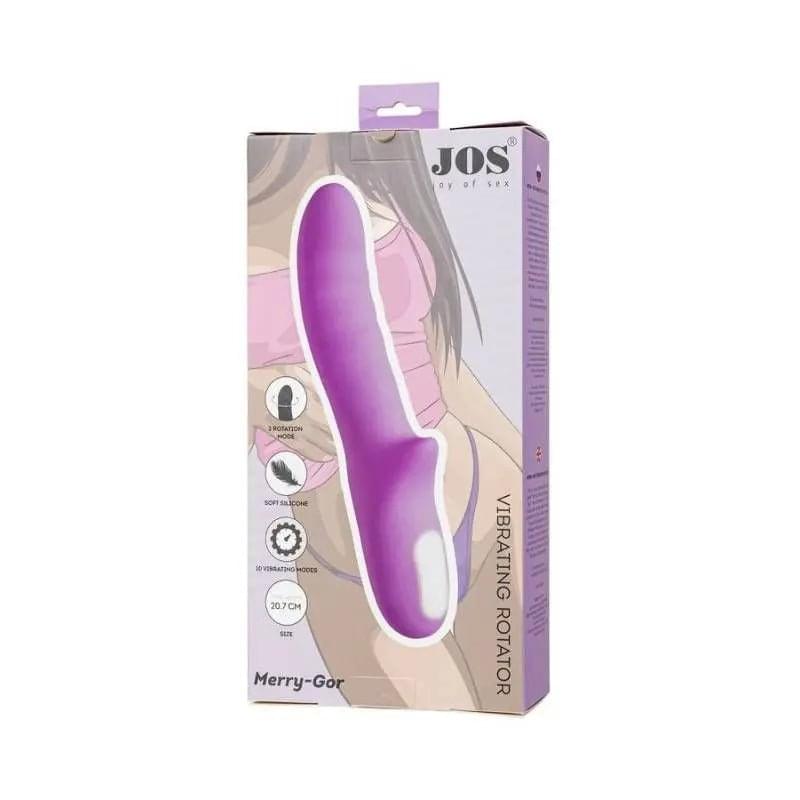 JOS Merry Gor Rotating Shaft Vibrator Violet JOS Discreet Intimate Essentials.