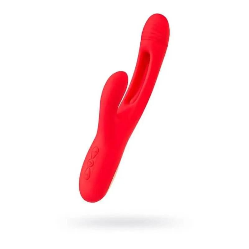 JOS Patti Moving Tongue Rabbit Vibrator Red JOS Discreet Intimate Essentials.