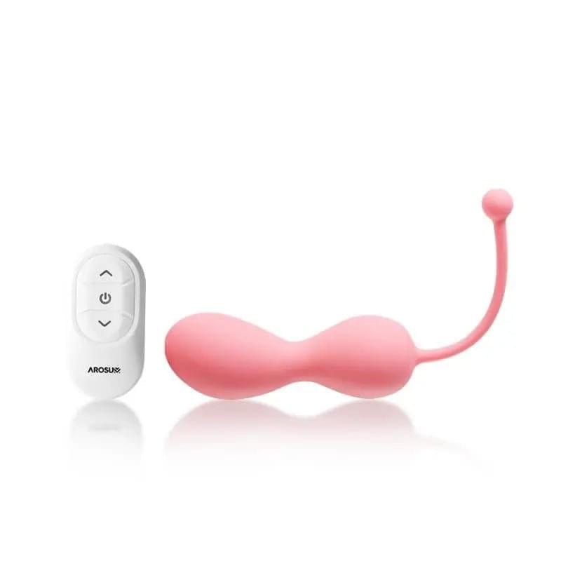Kegelator Duo Vaginal Balls Come Hither Stimulator with Remote Arosum Discreet Intimate Essentials.