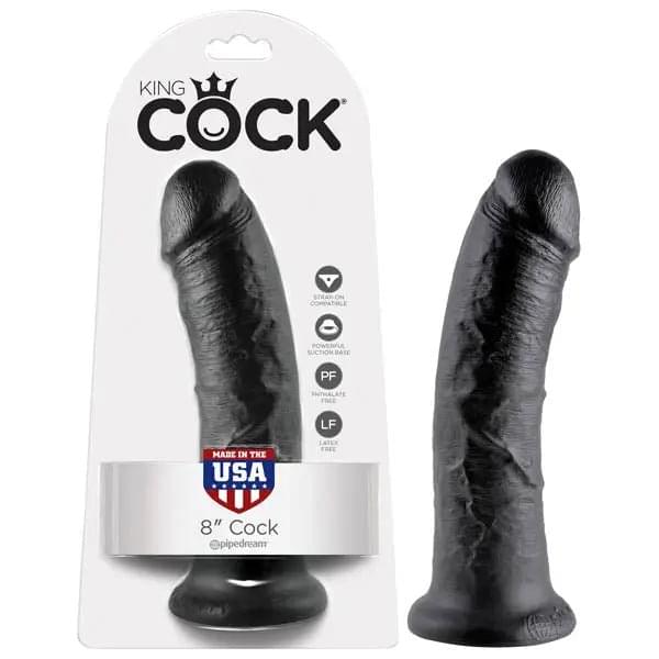 King Cock 8'' Cock -  20.3 cm (8'') Dong Pipedream Discreet Intimate Essentials.