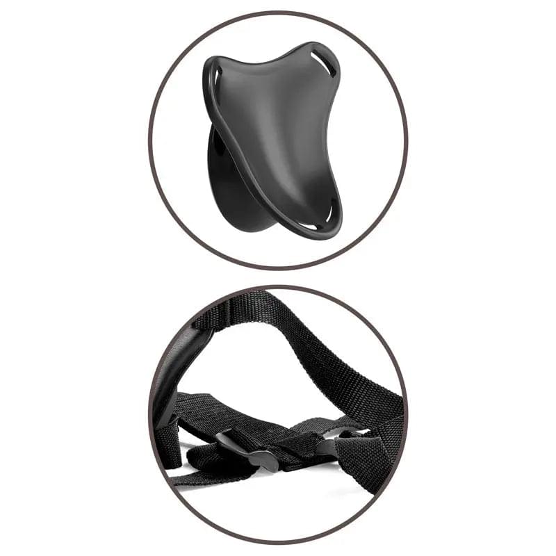 King Cock Elite Beginner's Body Dock Strap-On Harness - Black Adjustable Strap-On Harness (No probe included) Pipedream Discreet Intimate Essentials.