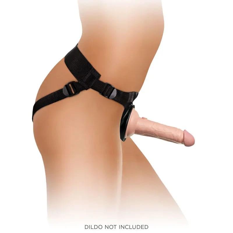 King Cock Elite Beginner's Body Dock Strap-On Harness - Black Adjustable Strap-On Harness (No probe included) Pipedream Discreet Intimate Essentials.