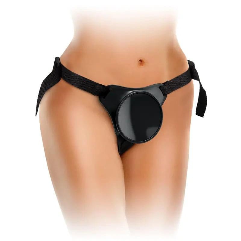 King Cock Elite Beginner's Body Dock Strap-On Harness - Black Adjustable Strap-On Harness (No probe included) Pipedream Discreet Intimate Essentials.