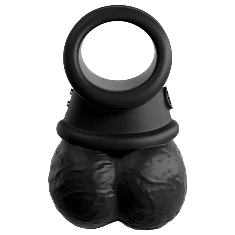 King Cock Elite The Crown Jewels Vibrating Silicone Balls -  USB Rechargeable Vibrating Cock Ring Pipedream Discreet Intimate Essentials.