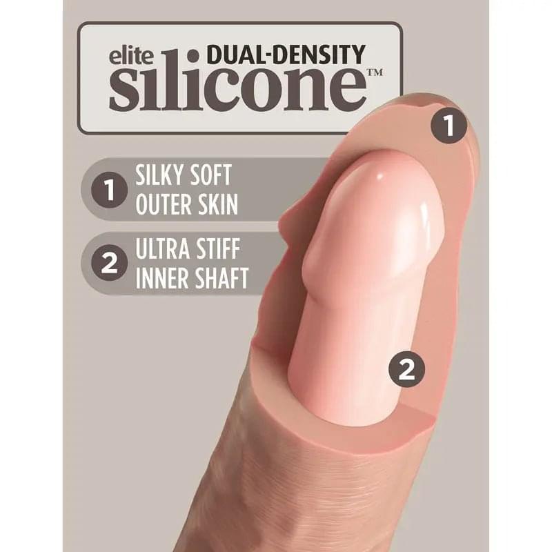 King Cock Elite Ultimate Vibrating Silicone Body Dock Kit - Body Dock Strap-On Harness with 17.8 cm Vibrating Dong & Vibrating Balls Pipedream Discreet Intimate Essentials.