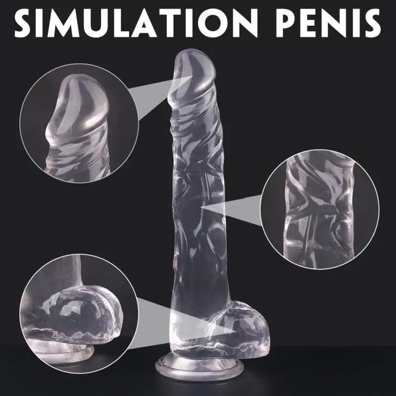 King Kong Dong w Balls Black XL S-Hande Discreet Intimate Essentials.