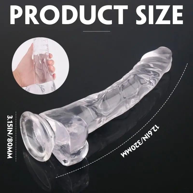 King Kong Dong w Balls Black XL S-Hande Discreet Intimate Essentials.