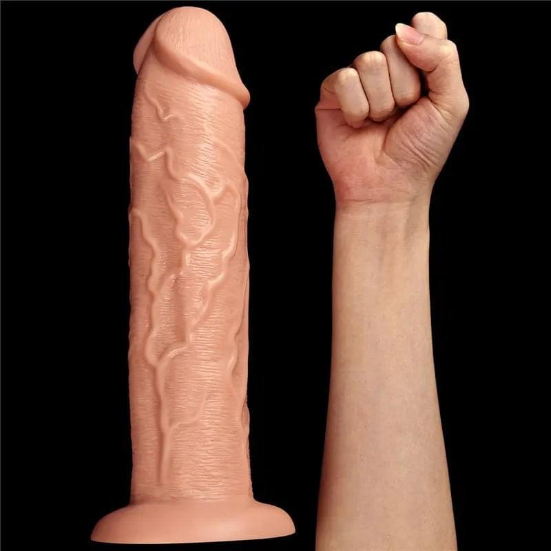King Size 11'' Realistic Dildo -  28 cm Dong Lovetoy Discreet Intimate Essentials.