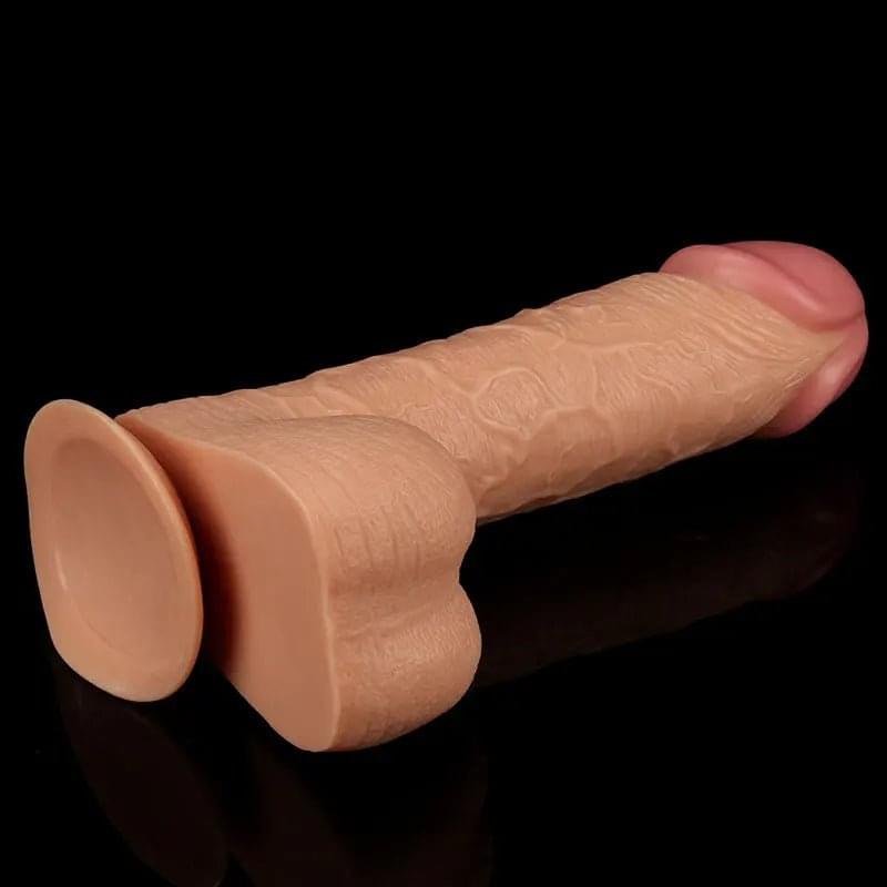 King Size 9'' Realistic Dildo -  23 cm Dong Lovetoy Discreet Intimate Essentials.