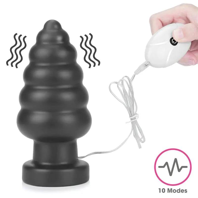 King Sized 7'' Vibrating Anal Cracker -  17.8 cm XL Vibrating Butt Plug Lovetoy Discreet Intimate Essentials.
