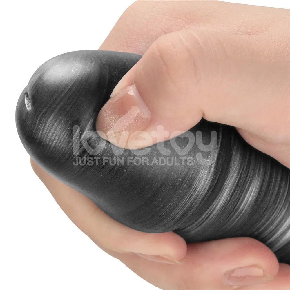 King Sized Vibrating Vibrax Slider - Grey 40.8 cm (16'') USB Rechargeable Vibrating Dildo Lovetoy Discreet Intimate Essentials.