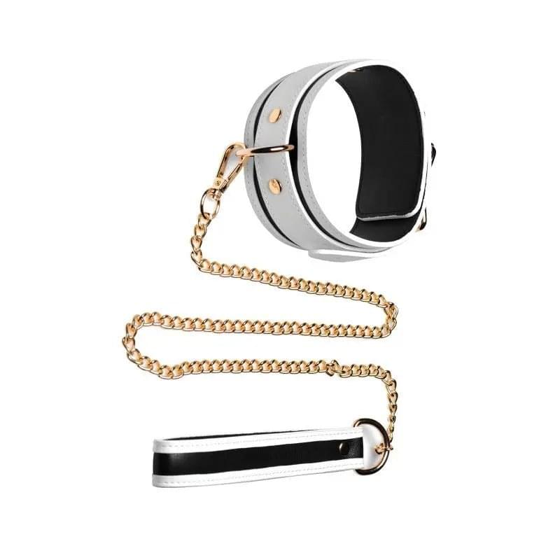 Kink in the Dark Glowing Collar and Lead Fluro Green Master Series Discreet Intimate Essentials.