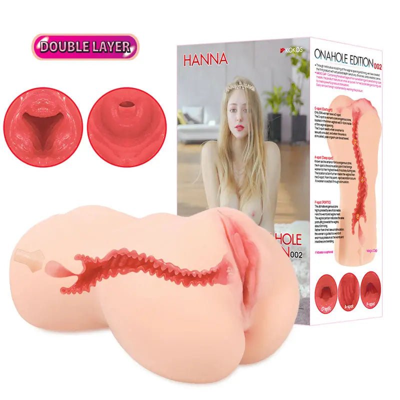 Shop affordable quality Kokos Hanna Onahole 002 - Dual Layer Vagina Stroker - Discreet Intimate Essentials - MASTURBATORS - Kokos