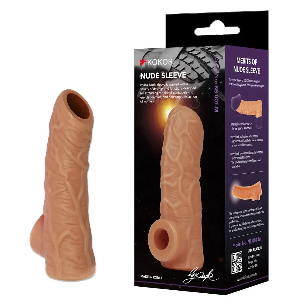 Shop affordable quality Kokos Nude Sleeve 1 - Penis Extension Sleeve - Discreet Intimate Essentials - SLEEVES - Kokos
