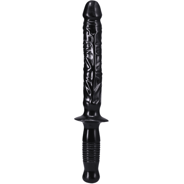 The Classic Manhandler - 10" Dildo Plus Handle (Black)