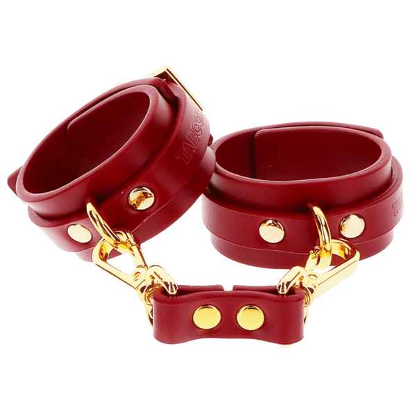 D-Ring Collar and Wrist Cuffs (Red)