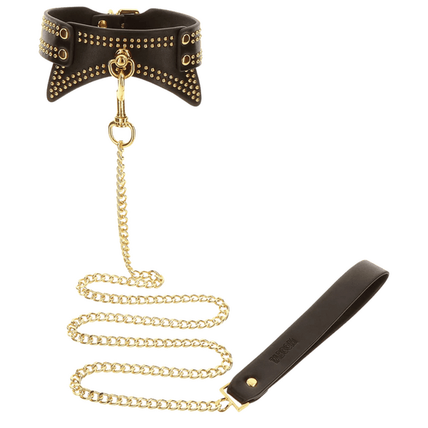 Studded Collar and Leash (Black)