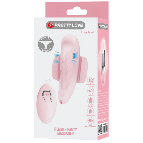Remote Panty Massager -Fairy Boat (Pink)