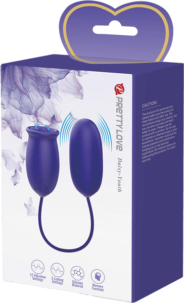 Daisy Licking & Vibrating Combination - Youth (Purple)